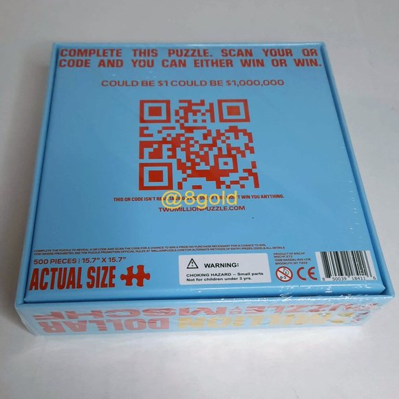 NEW The 2Million Dollar Puzzle By MSCHF QR Code 500 Pieces Jigsaw Puzzle - Picture 3 of 4